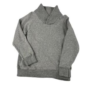 Joe Fresh Sweatshirt Toddler Boys Size 5 Gray Knit Long Sleeve V Neck Pullover